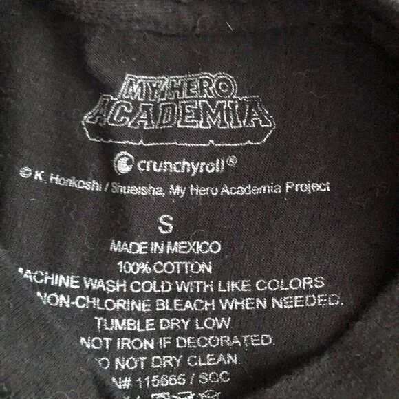 My Hero Academia League of Villains Graphic T Shirt Men's size S Black & Red - Picture 2 of 4